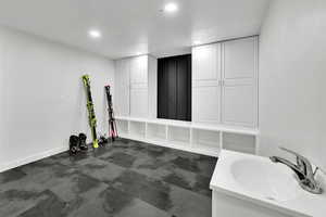 Entry to basement apartment