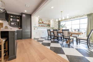 Kitchen and dining room