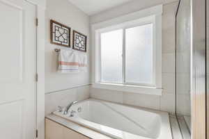 Bathroom with a bath