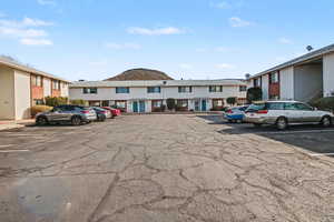 View of uncovered parking lot