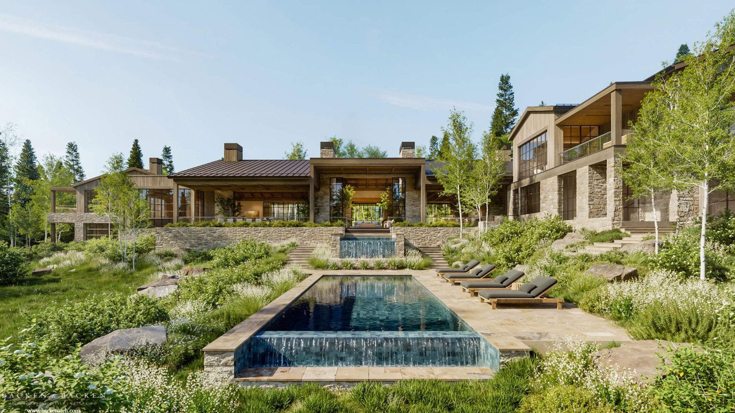 View of swimming pool featuring a patio and stairs