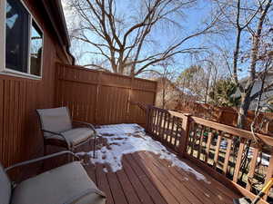 View of private deck