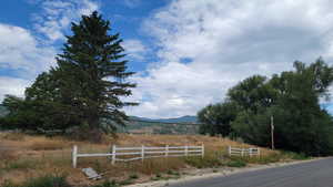 View of asphalt road with a mountain view