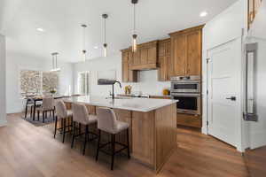 Enhanced photo of staged kitchen