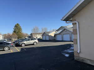 View of yard featuring a residential view