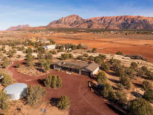 View of mountain background featuring rural landscape and a desert landscape