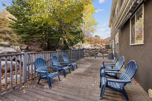 View of wooden terrace