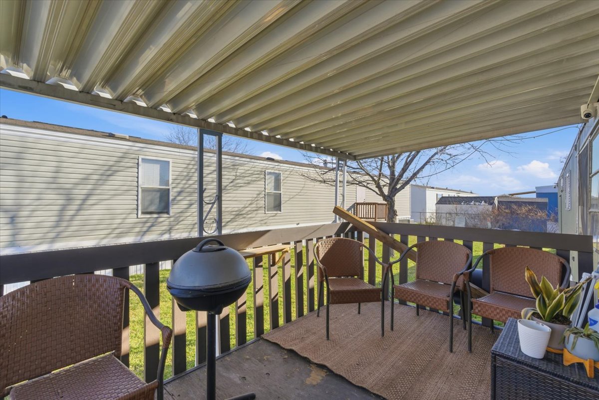 View of deck