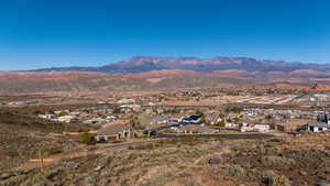 Mountain view with nearby suburban area