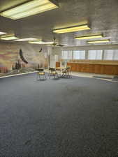 Misc room featuring a textured ceiling