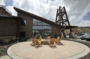 View of patio / terrace with an outdoor fire pit