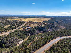 Bird's eye view of mountains