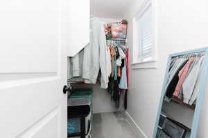View of spacious closet