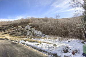 View of snow covered land