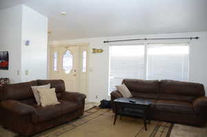 Living room with baseboards