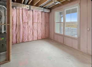 Unfinished potential 4th bedroom and full bath