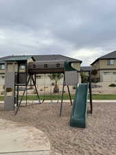 View of community jungle gym