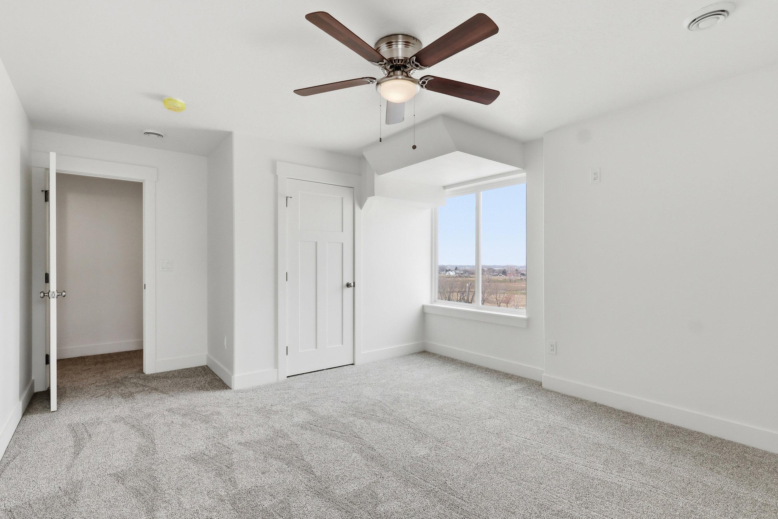 Bedroom featuring view of the valley