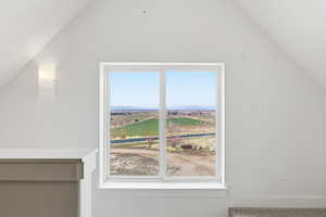 Master suite with valley view.