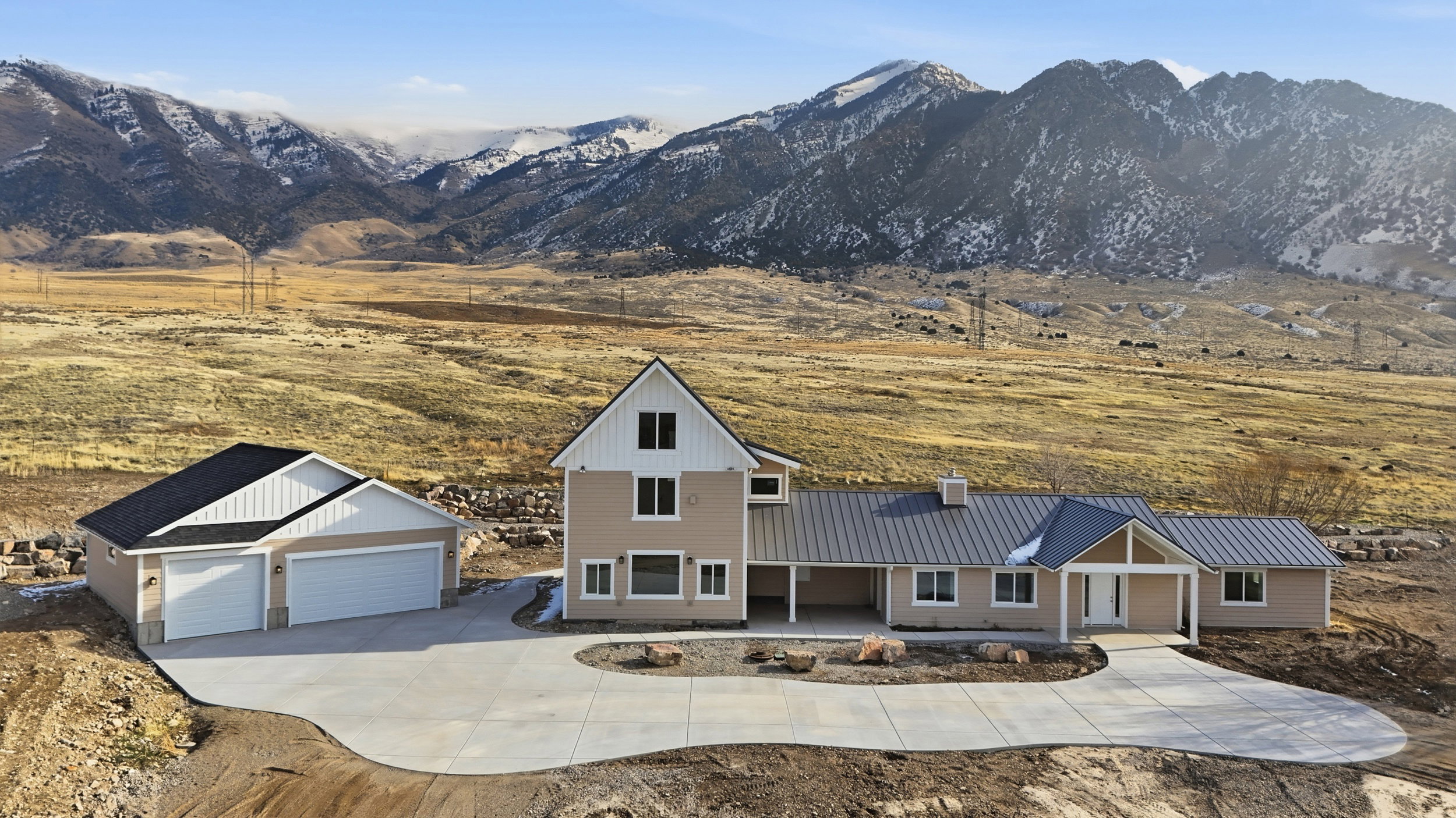 Front aerial view
