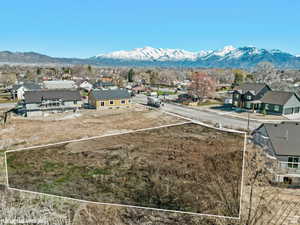 Lot with estimated property lines & gorgeous mountain views