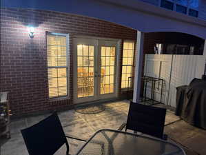 View of patio / terrace with french doors and outdoor dining space