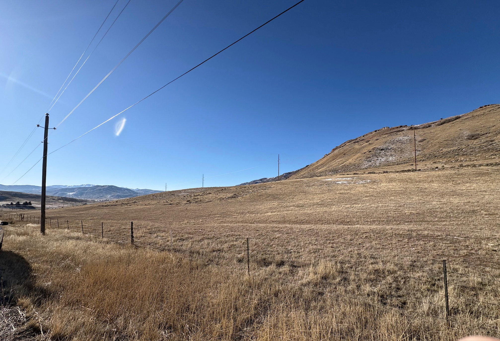 View of mountain background with rural landscape