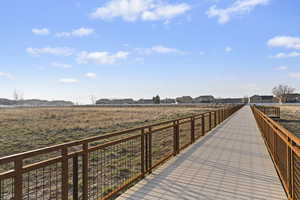 Dock area with a residential view