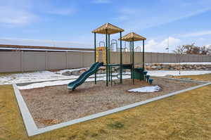 View of community jungle gym