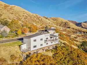 Bird's eye view of mountains
