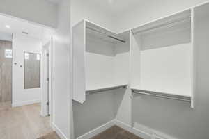View of spacious closet