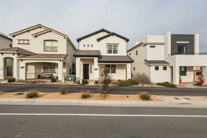 View of front of property with stucco siding