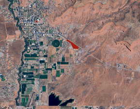 Aerial view of property's location