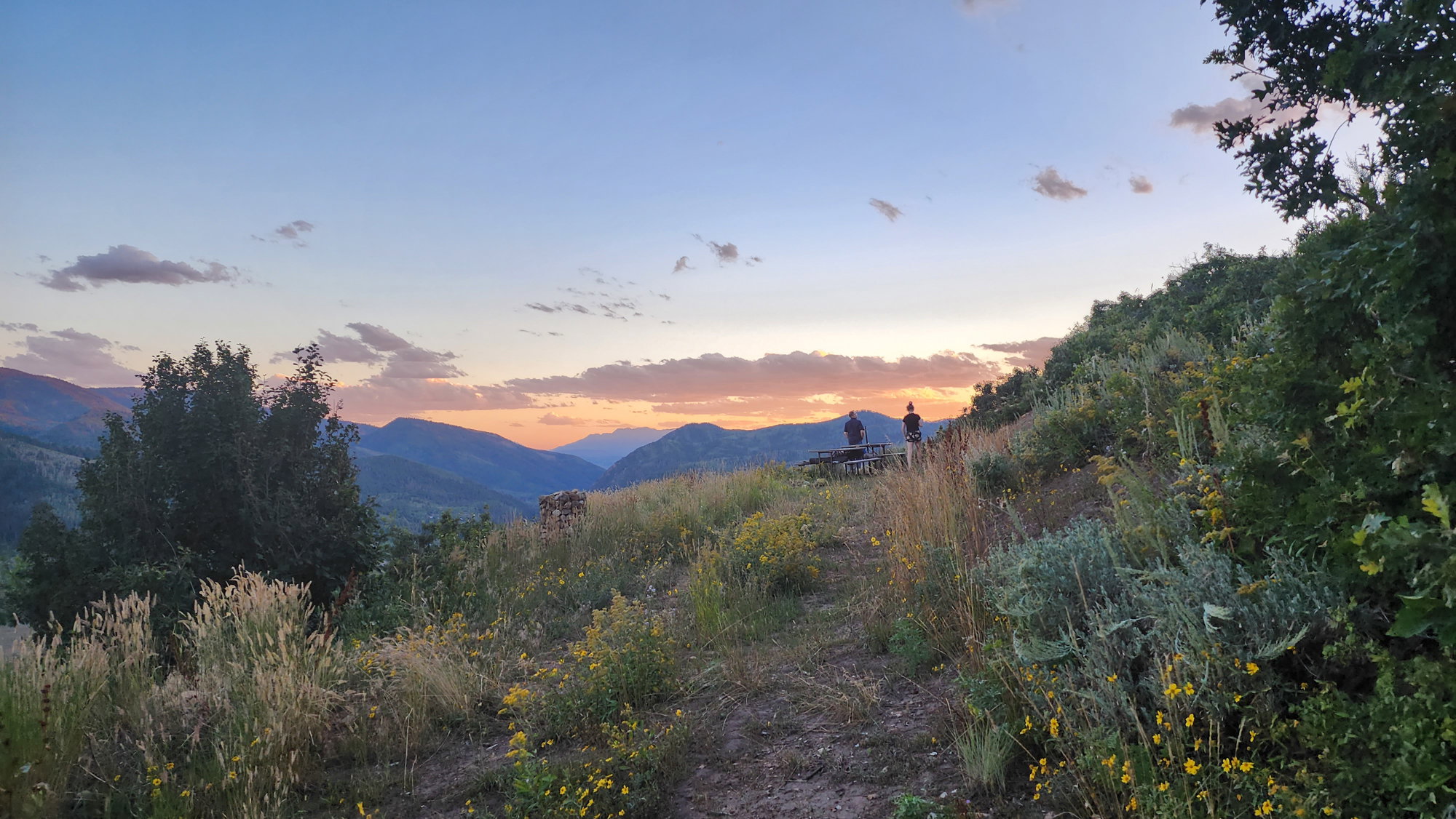 View of mountain background