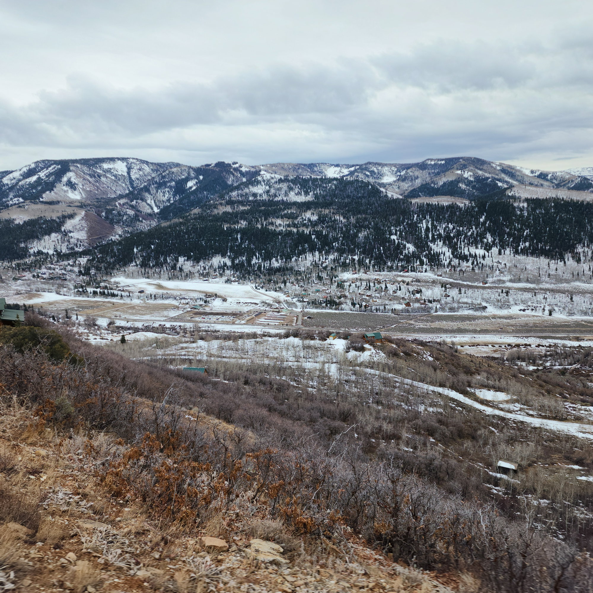 View of mountain backdrop