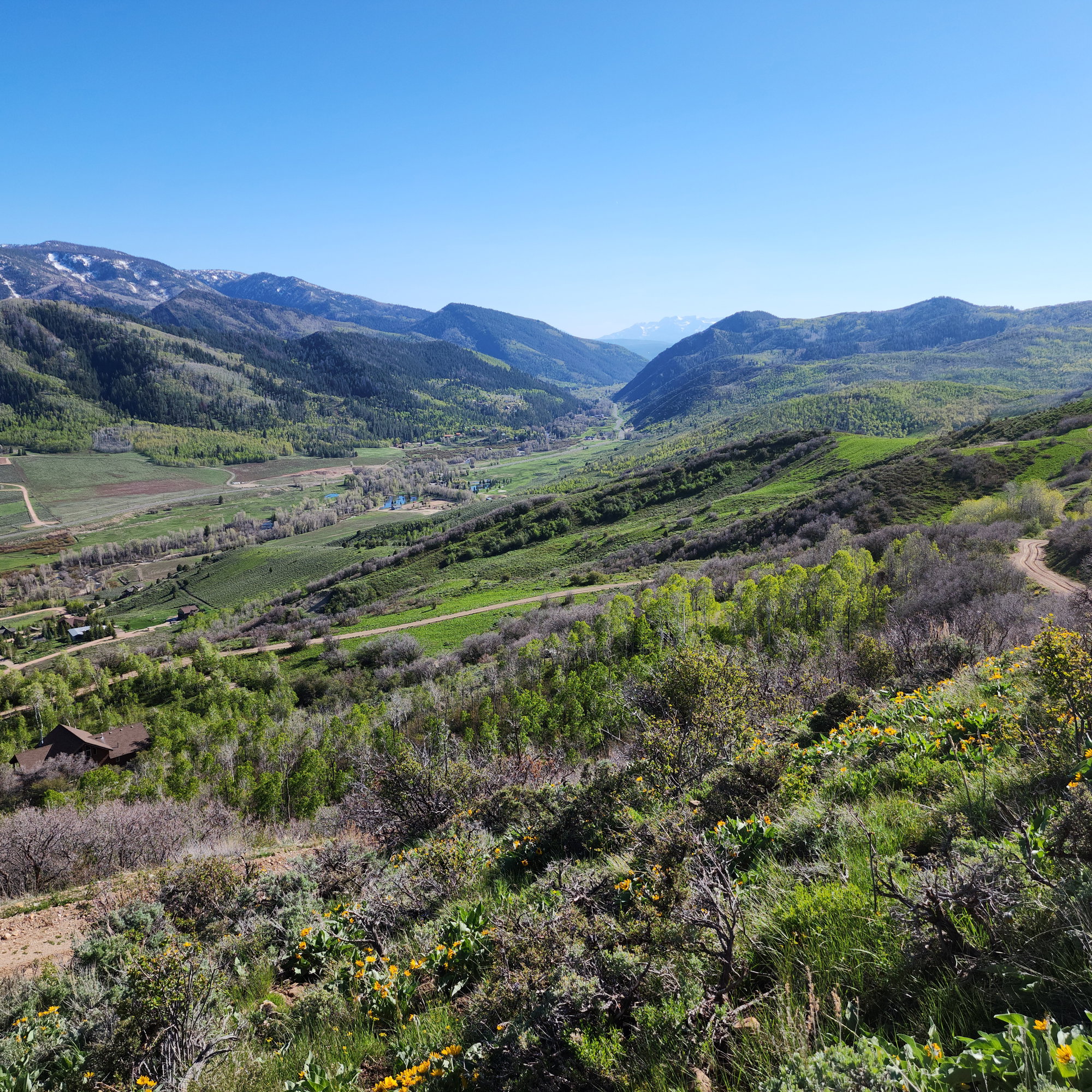 View of mountain background