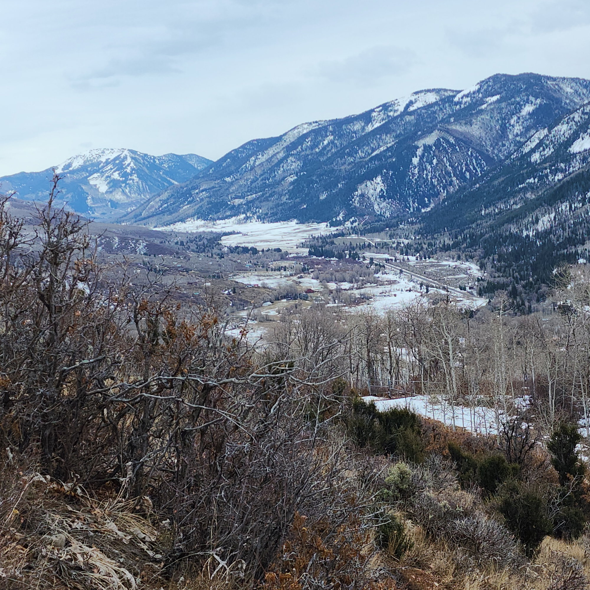 View of mountain background