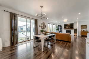 Dining and Living Areas