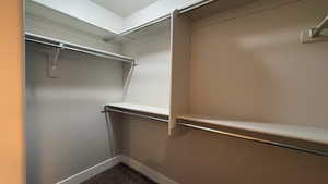 View of spacious closet