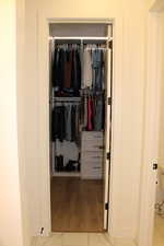 View of closet
