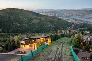 View of mountain background