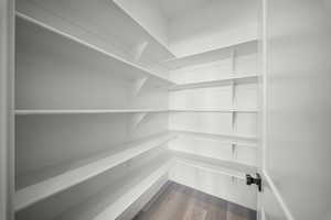 View of storage area