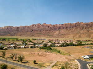 Mountain view featuring nearby suburban area