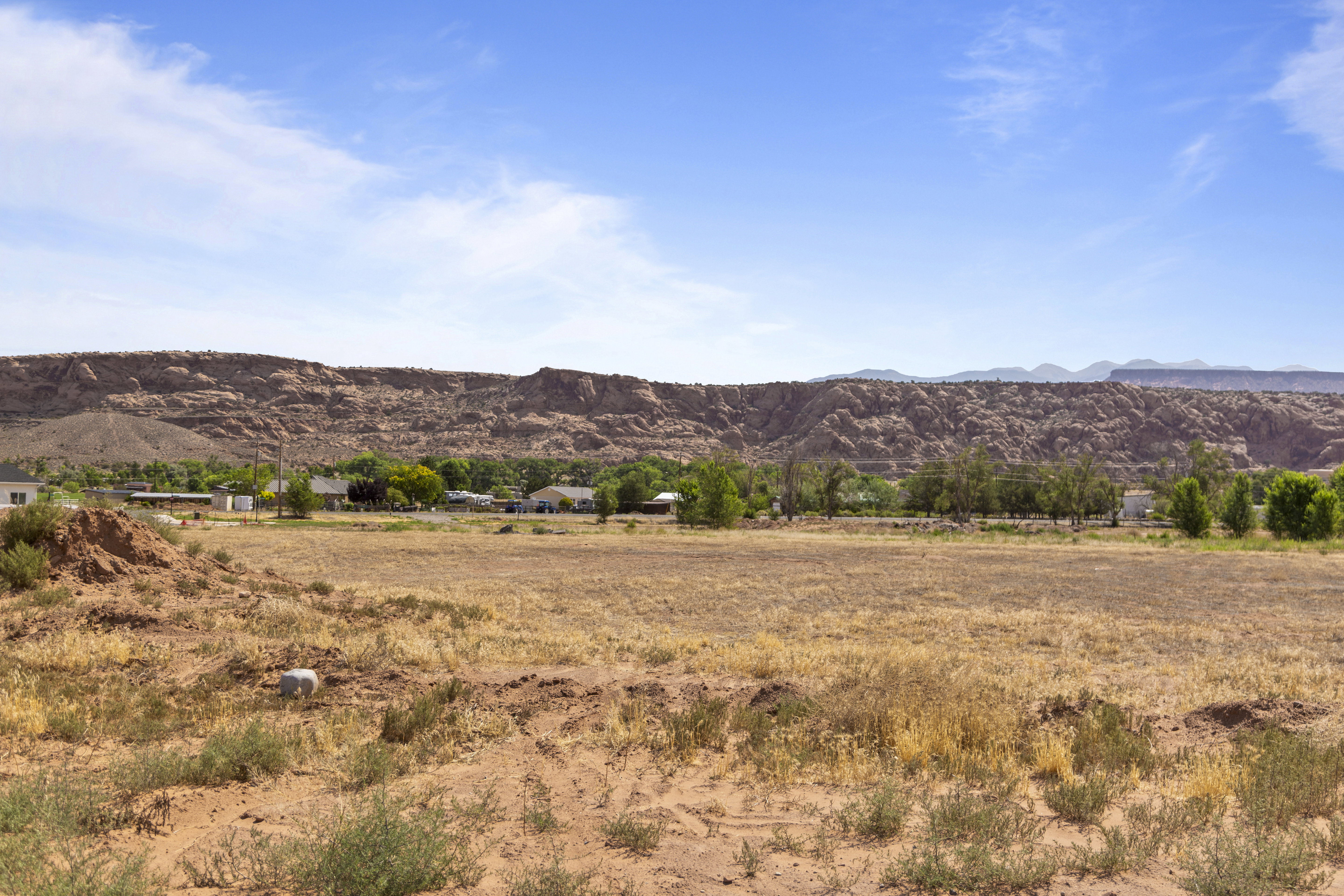 Mountain view with rural landscape