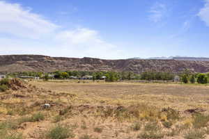 Mountain view with rural landscape