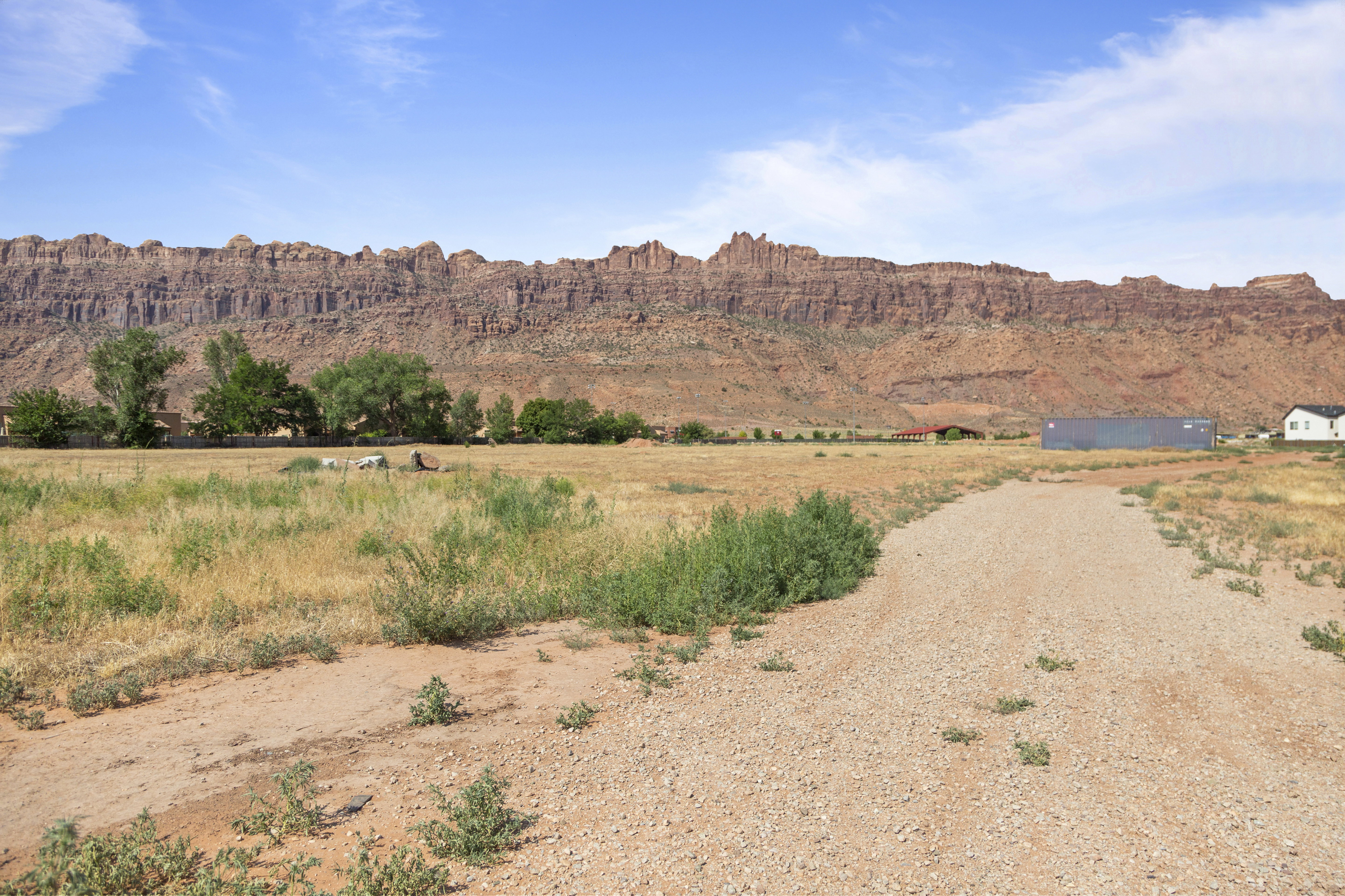 Mountain view with rural landscape