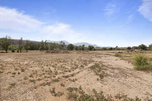View of local wilderness featuring rural landscape and a mountainous background