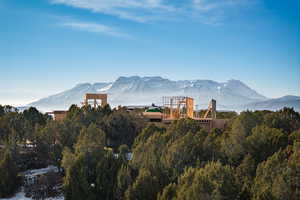 View of mountain background