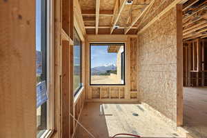 Construction progress March, 2026. View from primary bath.