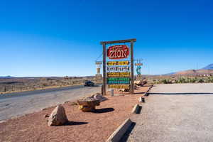 Exterior view of a mountain backdrop